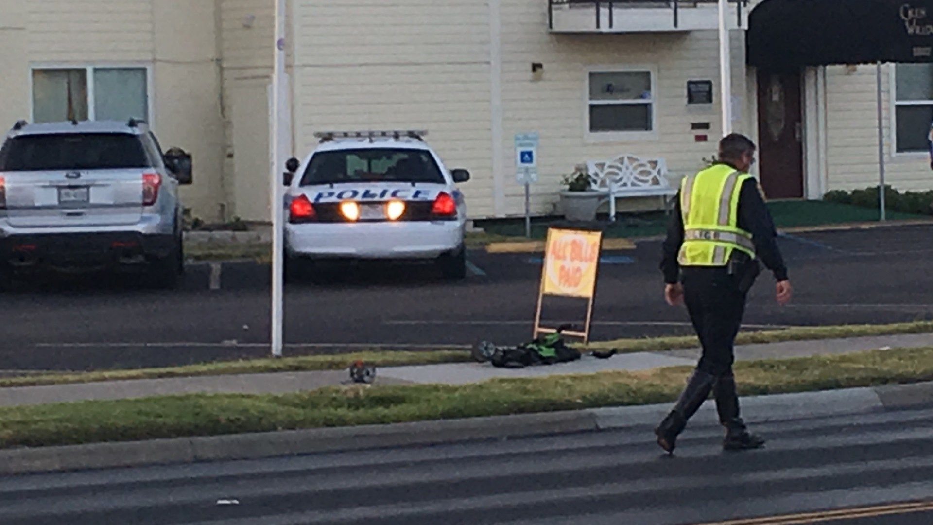 Bus stop crash on Everhart & Schanen Blvd.