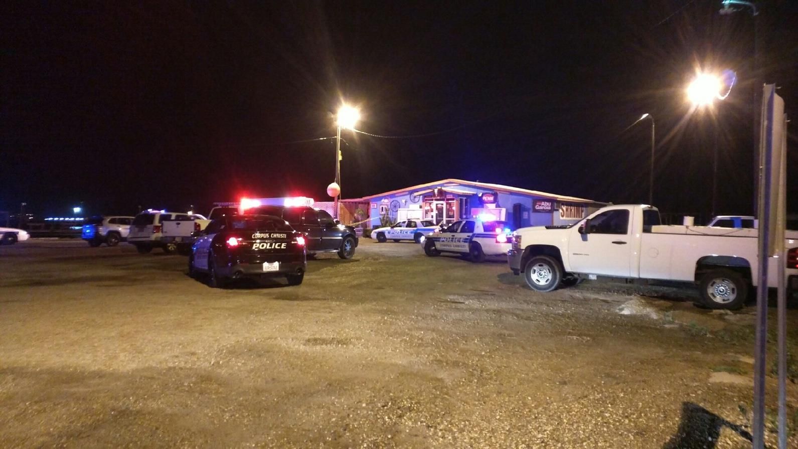 CCPD outside Cos-Way Bait and Tackle Friday morning.